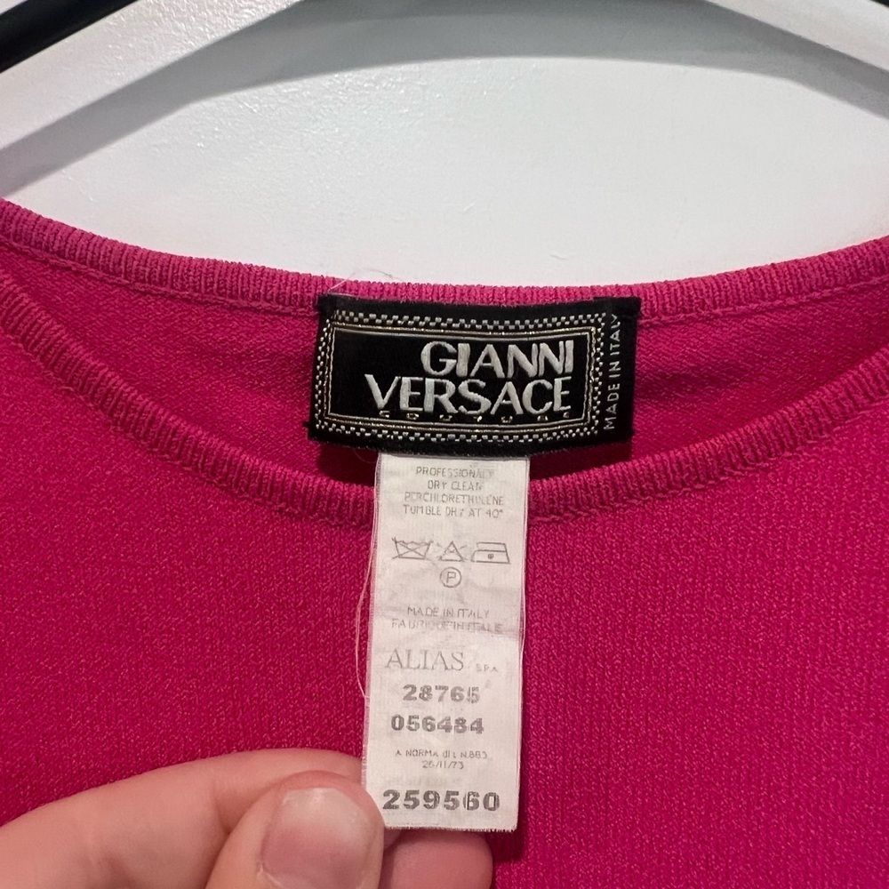 Vintage Gianni Versace Pink Top - Picture 2 of 5